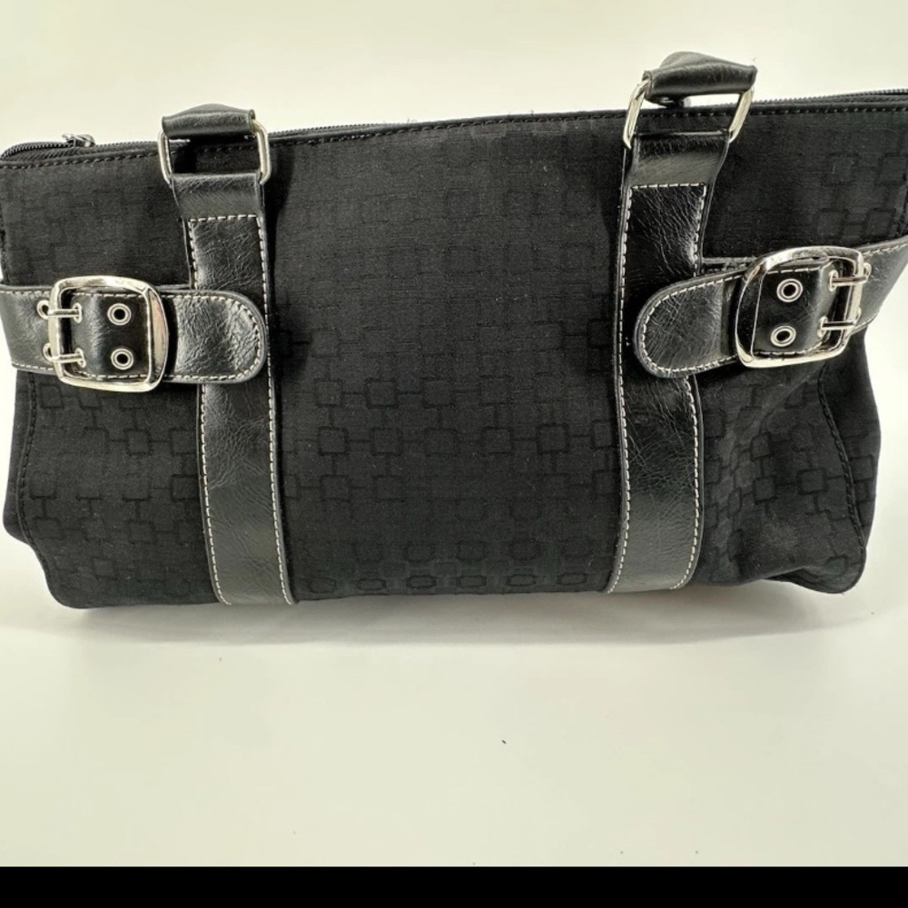 Nine West Black and Silver Shoulder Bag